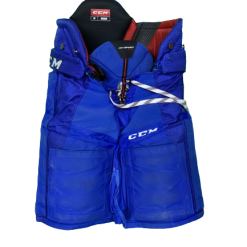CCM Jetspeed FT1 Velcro Hose Senior Gebraucht (blau)